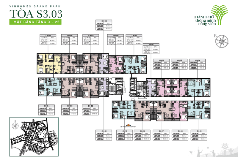 Tòa S3.03 – Vinhomes Grand Park | Cập Nhật Mặt Bằng & Giá Bán