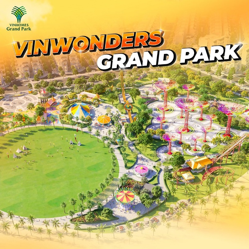 VinWonders Grand Park – Công Viên Giải Trí Đẳng Cấp Tại Vinhomes Grand Park